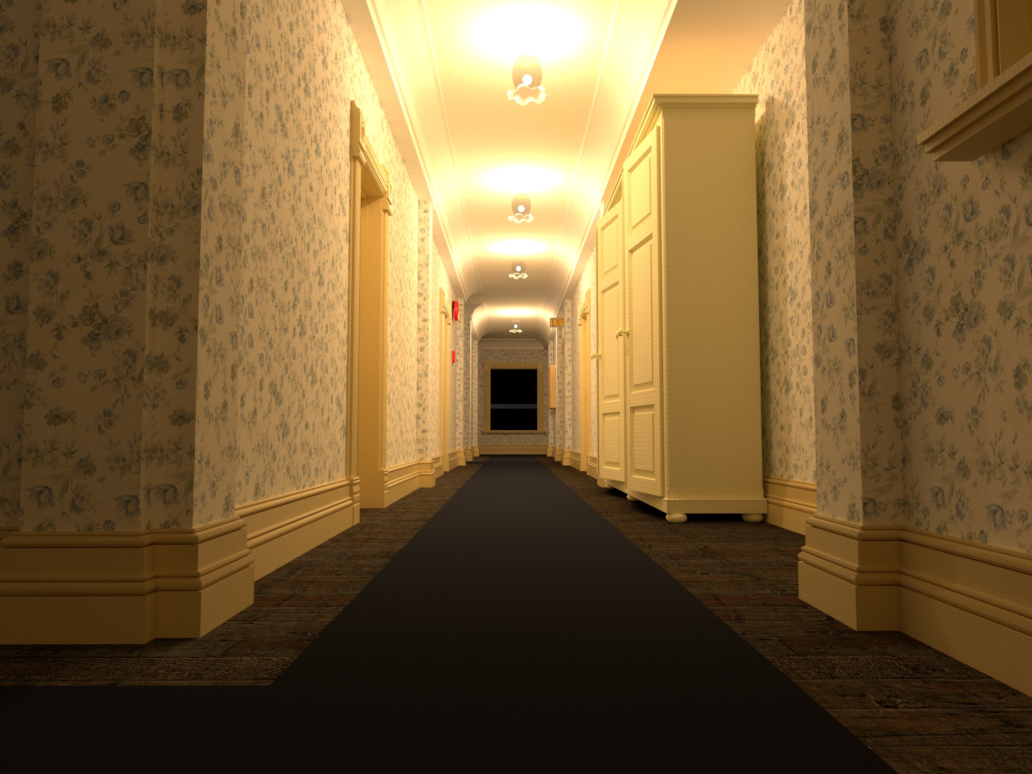 the shining twins hallway