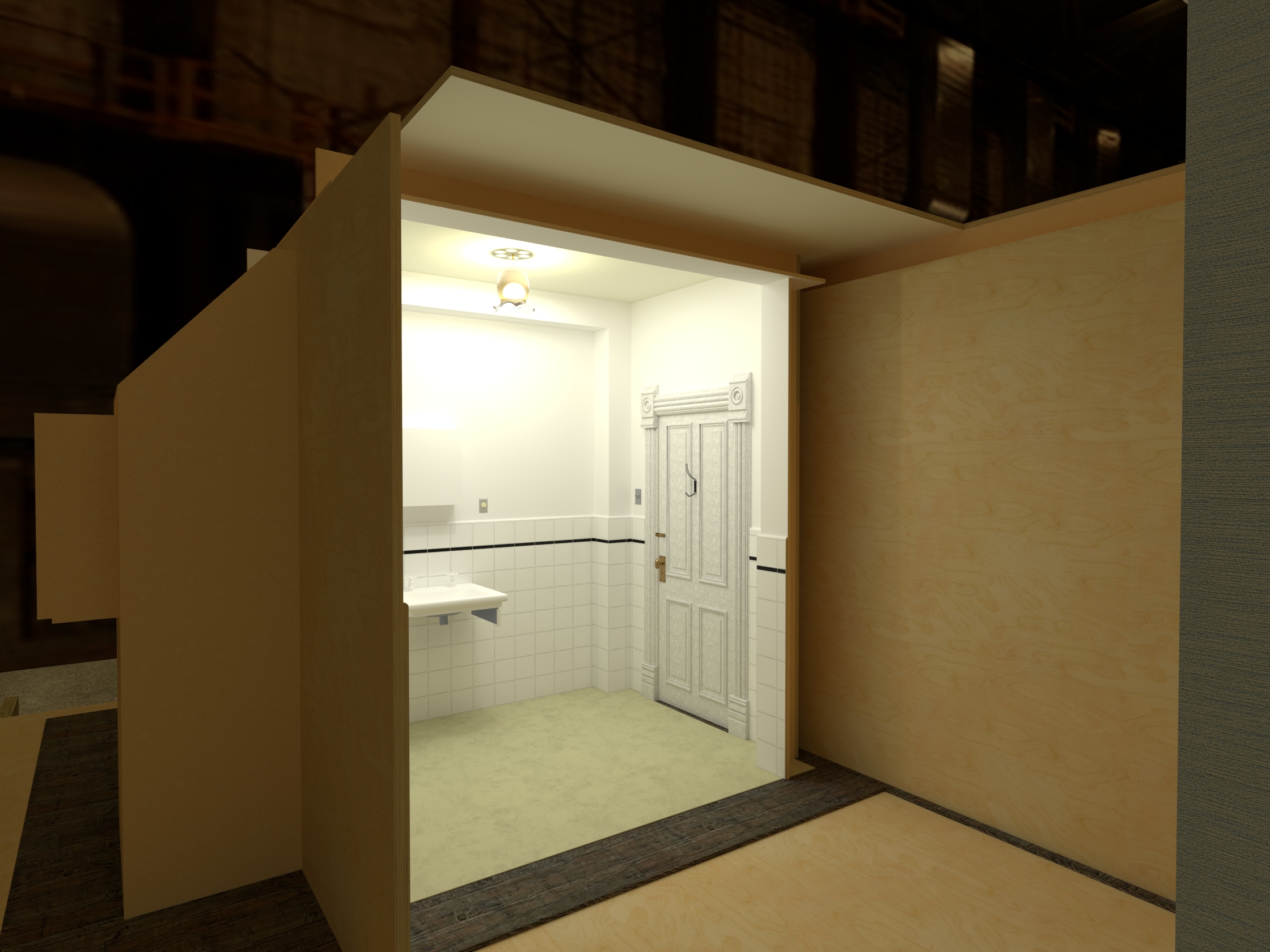 Caretakers Apartment bathroom