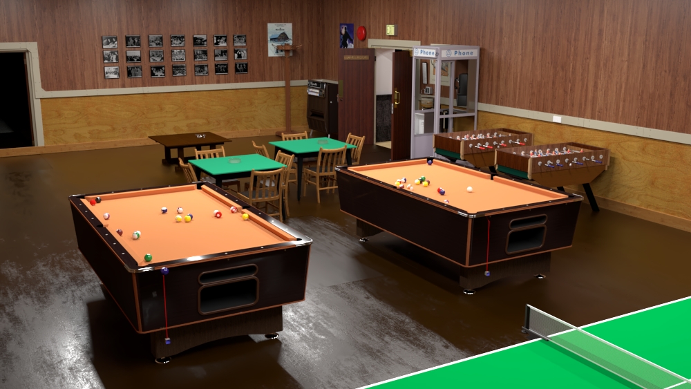 pool tables in Games Room
