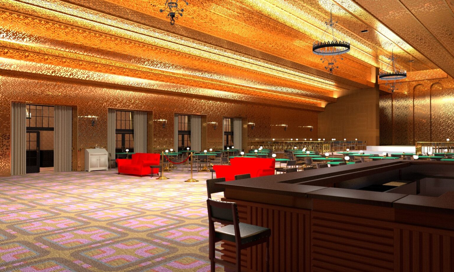 Room 237 The Shining sets a digital reconstuction