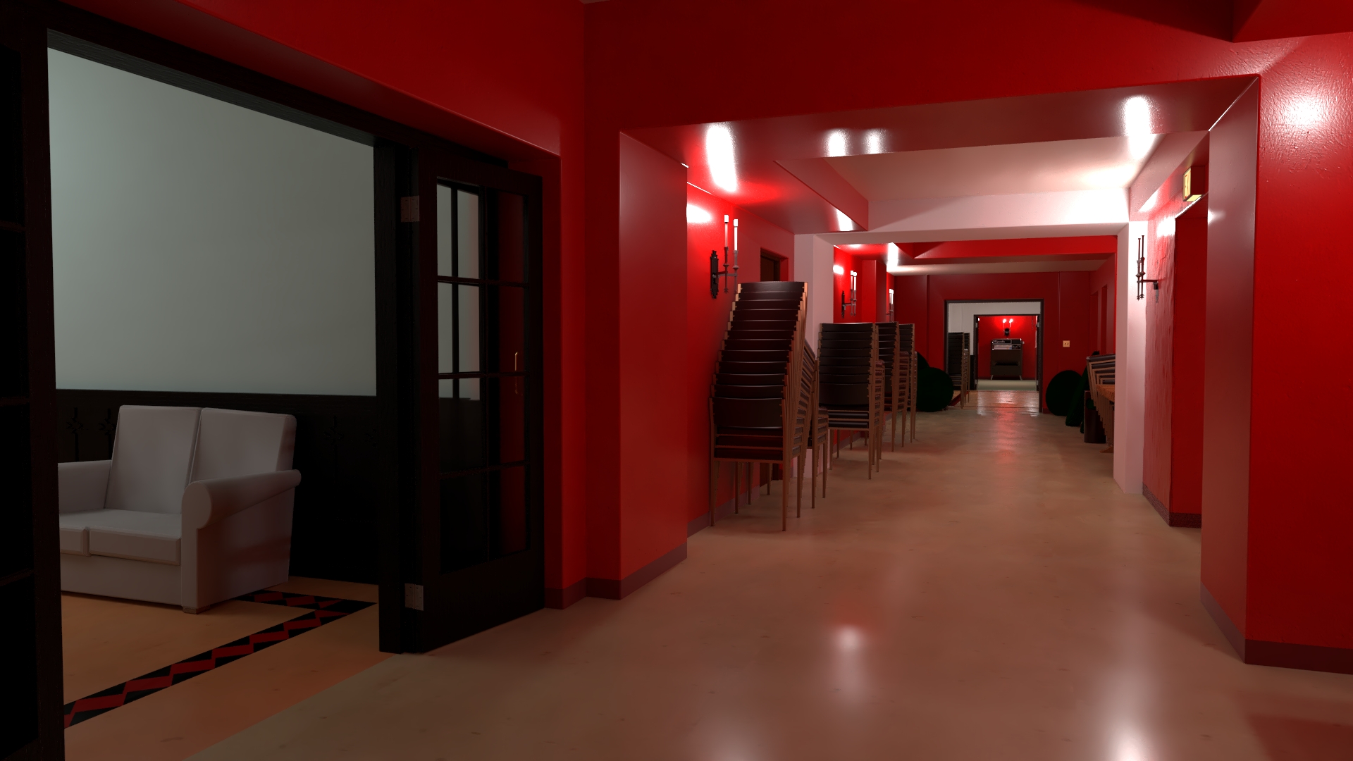 Red Hallway